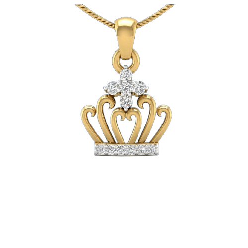 Diamond CROWN LOCKET