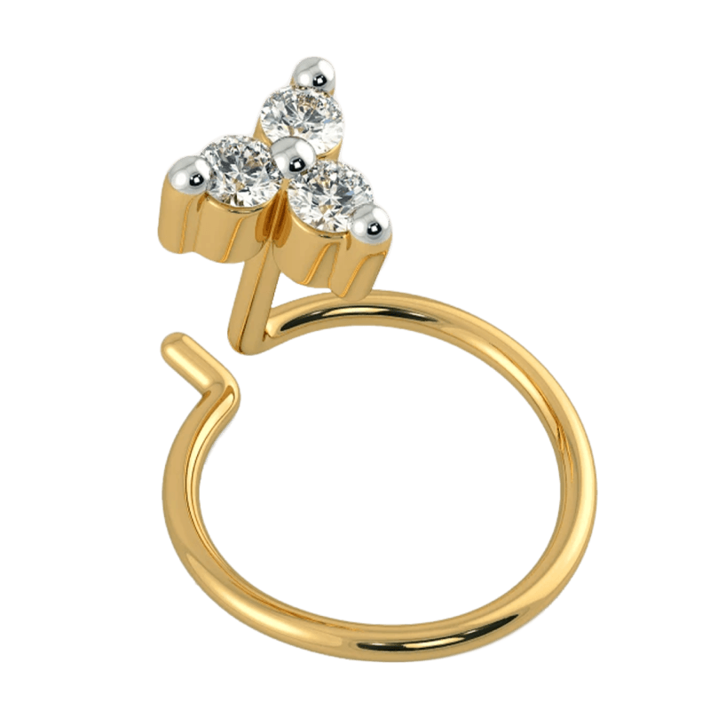 The Arbutus Nose Pin Round 3 stone