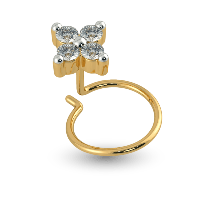 The Arbutus Nose Pin Round 4 stone