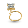 The Arbutus Nose Pin Round 4 stone