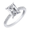 Moissanite Diamond CUT Wedding Rings
