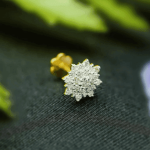 Ladies diamond Cut  nosepin